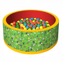Сухой бассейн ROMANA + 200 шариков зеленый